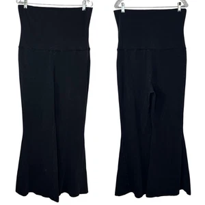 Off Line By Aerie Black OG Foldover Super Flare Hi-rise Pants Size XL, Cotton - Picture 1 of 9