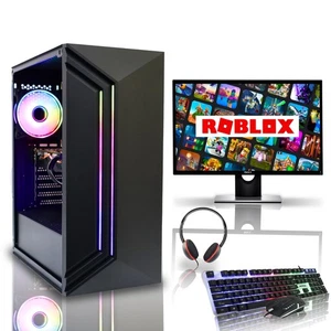 Gaming PC Bundle Intel Quad Core i5 16GB RAM 256GB SSD + 1TB HDD GT730 Wins 10 - Picture 1 of 4