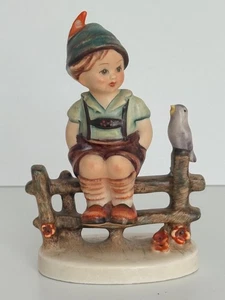 Goebel Hummel 111 3/0 Wayside Harmony TMK5 West Germany Boy on Fence 12cm - Picture 1 of 9