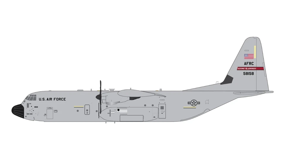 USAF Lockheed C-130J 05-8158 Keesler AFB GeminiJets G2AFO1473 1:200 PRE-ORDER - Image 1 of 1