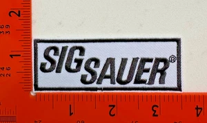 Sig Sauer Logo Embroidered Iron‑On/Sew‑On Patch – Gun Enthusiast Gear - Picture 1 of 1
