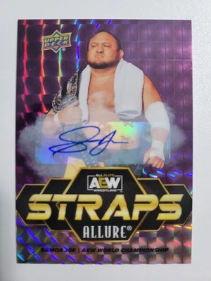 2024 UD Allure Straps Purple Diamond 10/10 Auto Samoa Joe - Image 1 of 4