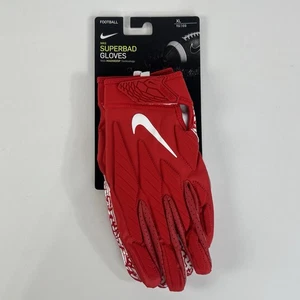 Nike Superbad 5.0 Red / White Football Gloves Men’s Size XL New CJ9683-663 - Picture 1 of 5