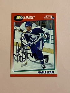 Brian Bradley 1991-92 Score IP Auto Autograph - Picture 1 of 3