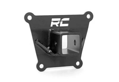  2" UTV Receiver Hitch Plate for 19-22 Polaris RZR Turbo S - 93062,Black  - Image 1 of 4