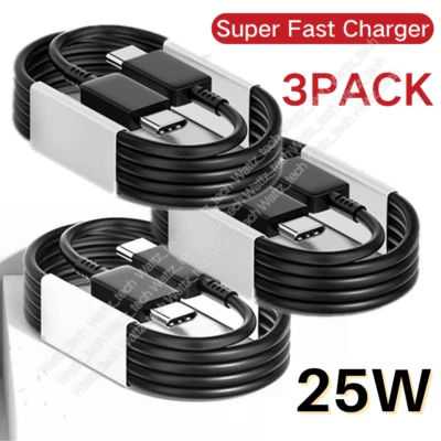3x Cable USB-C a USB-C Cargador Rápido Tipo C Cable de Carga para Samsung iPhone 15 Foto 1 de 4