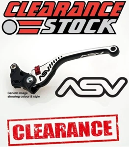 Suzuki SV650 / S 2004-2010 ASV C5 Clutch Lever - Black + Silver - Picture 1 of 4