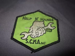 Vintage SCMA INC HELP N' HANDS Southern California Motorcycle Association PATCH - Bild 1 von 3