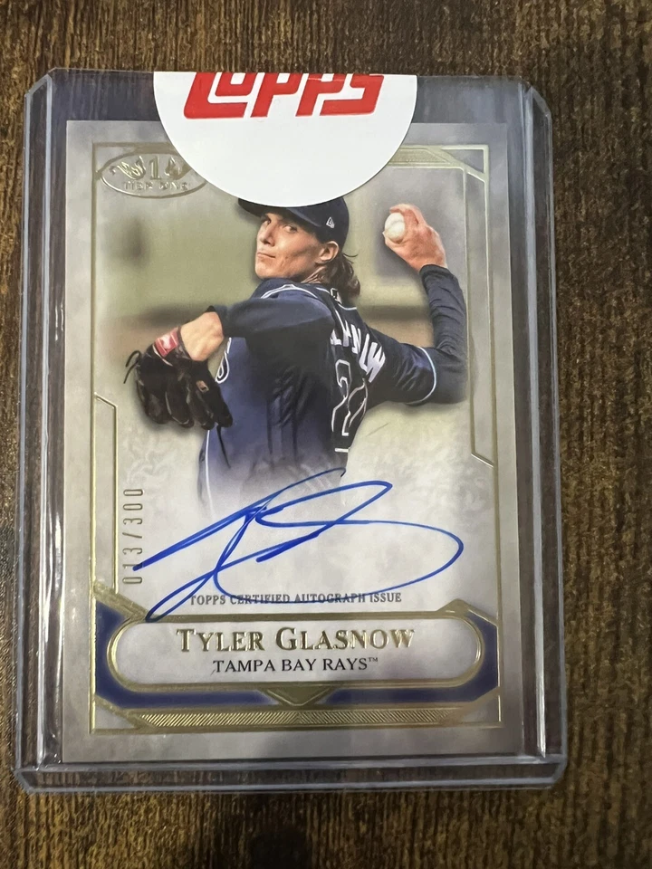 2021 Topps Tier One Tyler Glasnow Auto 13/300 - Image 1 of 4