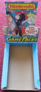 1989 TOPPS NINTENDO Game Packs Scratch-Off Trading Cards MARIO ~ EMPTY BOX ONLY - Picture 1 of 8