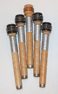 5 Wooden Quill Bobbins Industrial Textile Thread Yarn Spools - Picture 1 of 1