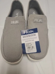 Huk Performance Fishing Men's Boat Shoes Classic Brewster Size 8 Gray - Picture 1 of 11