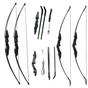 30/40Lbs Archery Detachable Takedown Recurve Bow Right & Right Left Hand Hunting - Picture 1 of 17