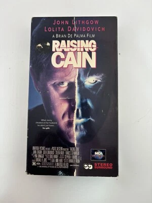 JOHN LITHGOW BRIAN DE PALMA FILM RAISING CAIN VHS CASSETTE TAPE VHS horror movie - Image 1 of 4