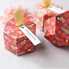 Pattern Foldable Empty Gift Box Party Favor Box Wedding Decor Candy Basket