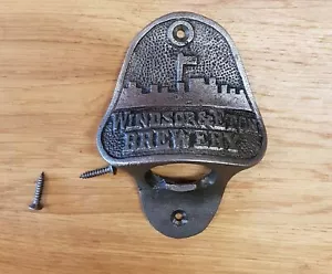 WINDSOR & ETON BRAUEREI Gusseisen Antik Stil Retro Wand Flaschenöffner - Bild 1 von 5
