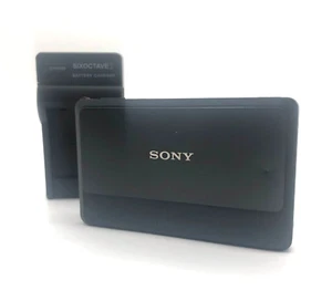 【NEAR MINT】 SONY Cyber Shot DSC-TX9  Black Digital Camera From JAPAN - Picture 1 of 7