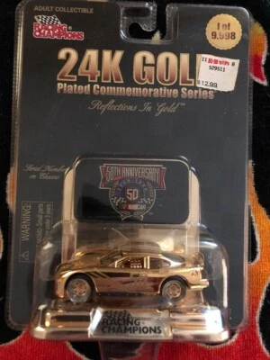 Race Champions 1998 coleccionable 50 aniversario  NASCAR CHAPADO EN ORO 24K DIECAST #50 Foto 1 de 2