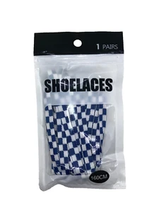 FLACH KARIERTE sportliche SCHUHSCHNÜRSENKEL Sneaker Freizeitschuh Schnüre - Bild 1 von 1