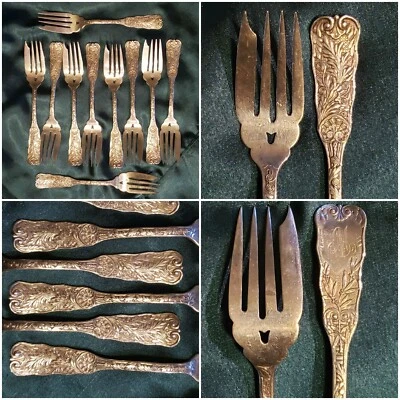 Gorham St. Garfo de massa para salada Cloud (Sterling) 6"; Preço para 1 garfo; 10 disponíveis - Imagem 1 de 4