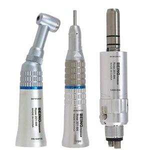 E-Type Dental langsam niedrige Geschwindigkeit Handstück gegen Winkel gerade Luftmotor 4 Loch - Bild 1 von 24