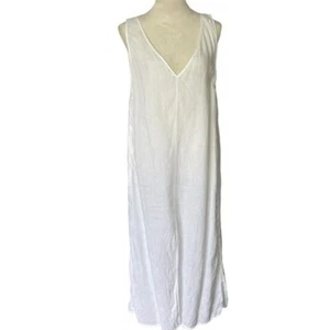 Reformation Linen White Cover Up Maxi Slit - Picture 1 of 11