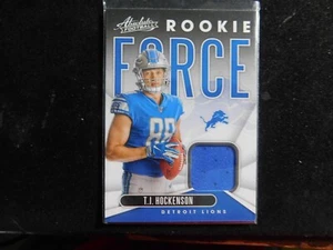 2019 Panini Football Jersey Card RF 28 T J Hockenson Rookie Force - Bild 1 von 2