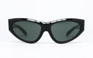 N.O.S. VINTAGE SUNGLASSES RAY BAN ONYX WO791 G-15 B&L CAT EYE MATTE GLOSSY BLACK - Picture 1 of 8