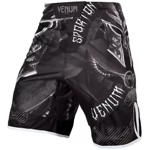Venum Gladiator 3.0 MMA Fight Shorts - Black/White - Picture 1 of 9