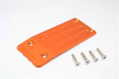 GPM Racing Orange Aluminum Front Skid Plate for Traxxas X-Maxx 6S & 8S Trucks - Image 1 of 2