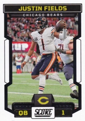2023 Score #99 Justin Fields Chicago Bears Football Card - Image 1 of 2