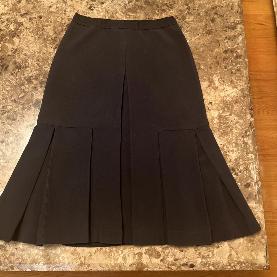 Falda plisada vintage Vivienne Tam para mujer línea A Y2K años 90’s negra talla 2 Foto 1 de 4