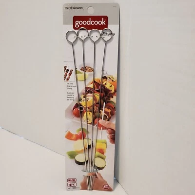 Bradshaw 4-Pack 12-Inch Chrome-Plated Flat Skewers - Image 1 of 3