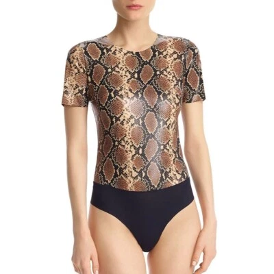 Body Commando Serpiente Estampado Animal Imitación Cuero BDS018 NUEVO CON ETIQUETAS Foto 1 de 2