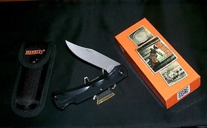 Marbles MR310 Lockback Knife & Sheath Surgical Steel Blade 5" Closed W/Packaging - Picture 1 of 12