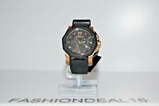 Brand New Orefici Rose-Tone SS Black Silicone Chrono ORM12C4804 MSRP $895 Watch