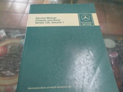 Libro manual de servicio taller Mercedes Benz 126 #1 380SEL, 450SEL, 420SEL 380SEC Foto 1 de 4
