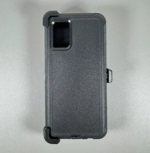 Case for Galaxy A02s - Black | Dual Layer w/Holster | Heavy Duty -Rugged Defense - Picture 1 of 19