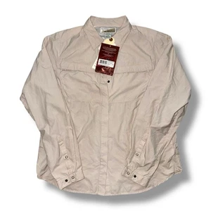 Exofficio Buzz Off Halo Insect Shield Snap Button Langarmshirt Damen L - Bild 1 von 24