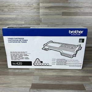 NEW Brother TN-420 Black Toner Cartridge 012502626763 Genuine New OEM Sealed Box - Picture 1 of 6