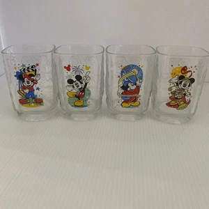 McDonalds Vintage 2000er Walt Disney World Mickey Mouse Kingdom Gläser 4er Set - Bild 1 von 9
