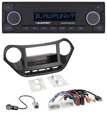 Blaupunkt DAB USB Bluetooth MP3 Autoradio für Hyundai i10 (ab 2013) AUX USB - Bild 1 von 4