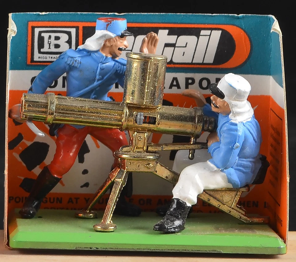 Gran Bretaña Detalle #7770 Legión Extranjera Gatling Gun Equipo Como Nuevo en Tarjeta ¡RARO! Foto 1 de 1