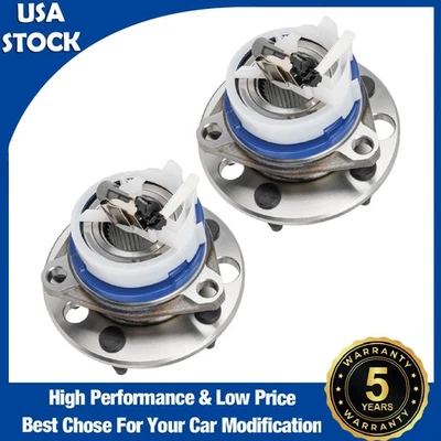 2x Front Wheel Hubs Bearings Assembly with ABS Fit For Buick Cadillac Oldsmobile - Image 1 of 4