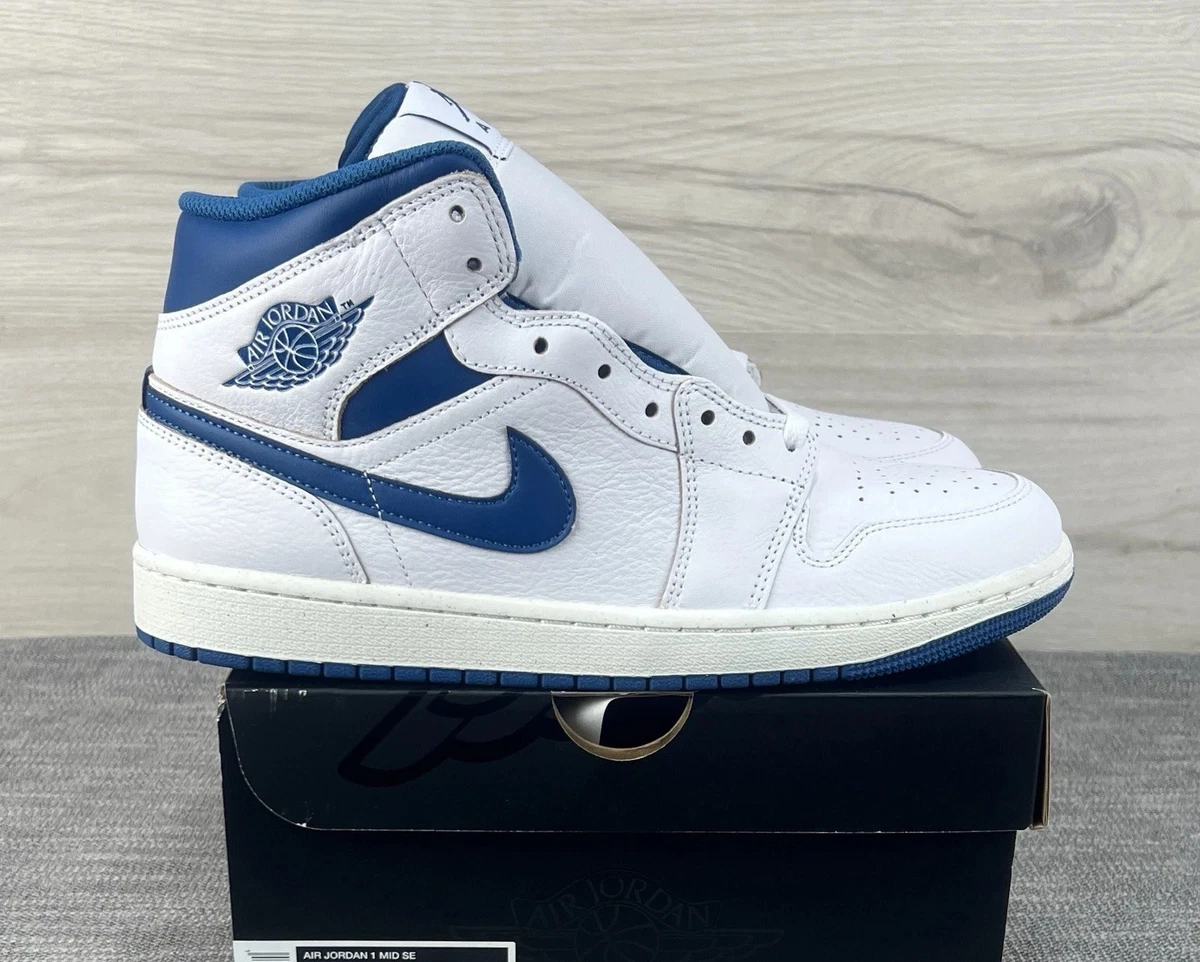 Jordan 1 Mid Industrial Blue for Sale | Authenticity Guaranteed | eBay