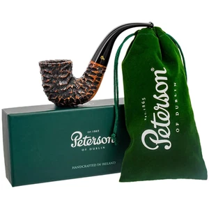 NUEVO Peterson Pipes Aran rústico 05 cola de pescado doblado Dublín pipa de tabaco - Imagen 1 de 9