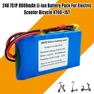  7S1P 24V 8000mAh Li-lon Akkupack für Elektroroller Fahrrad XT60+JST - Bild 1 von 11