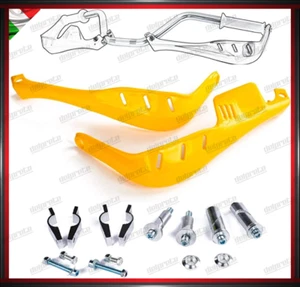 PARAMANI MOTO GIALLO ENDURO CROSS MOTARD ADVENTURE UNIVERSALI MANUBRIO ABS - Bild 1 von 3