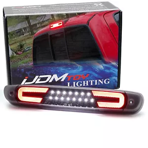 Clear Lens Black Interior C-Ring LED 3rd Brake For 2007-14 Silverado/Sierra 1500 - Picture 1 of 9