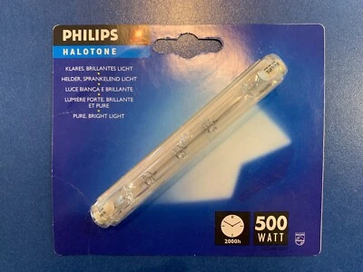 Philips Tubo Alogeno 500W R7s Alogena Halotone 118mm 230V Non Asia Rottami - Immagine 1 di 2